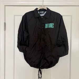 Deftones North American Tour 2025 Coach Jacket Black Size M Band Merch